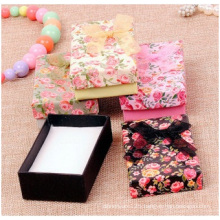 Roses Jewelry Paper Box Ribbon Bow Ring Box Necklace Box